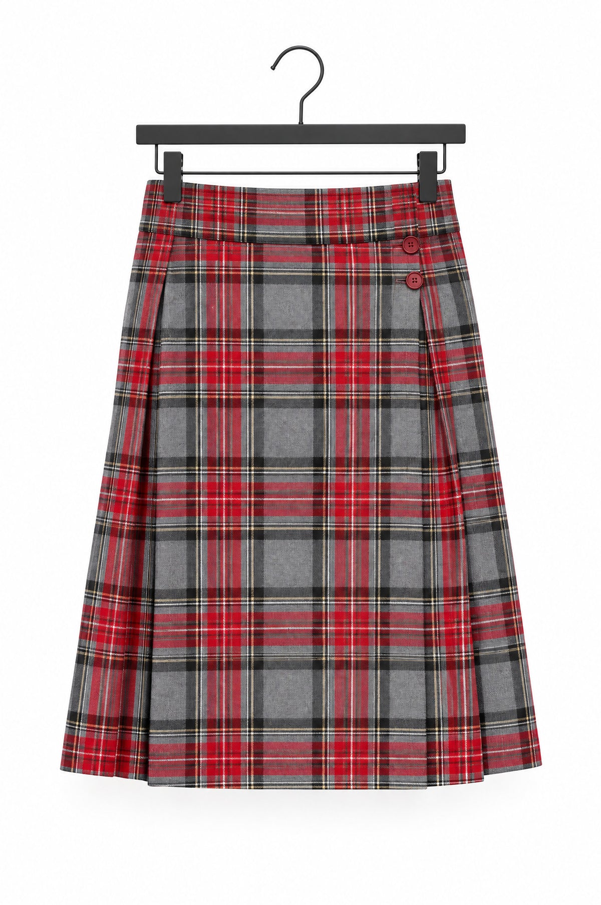 Jupe pour homme BARKER TARTAN ROUGE, seule, suspendue à un cintre