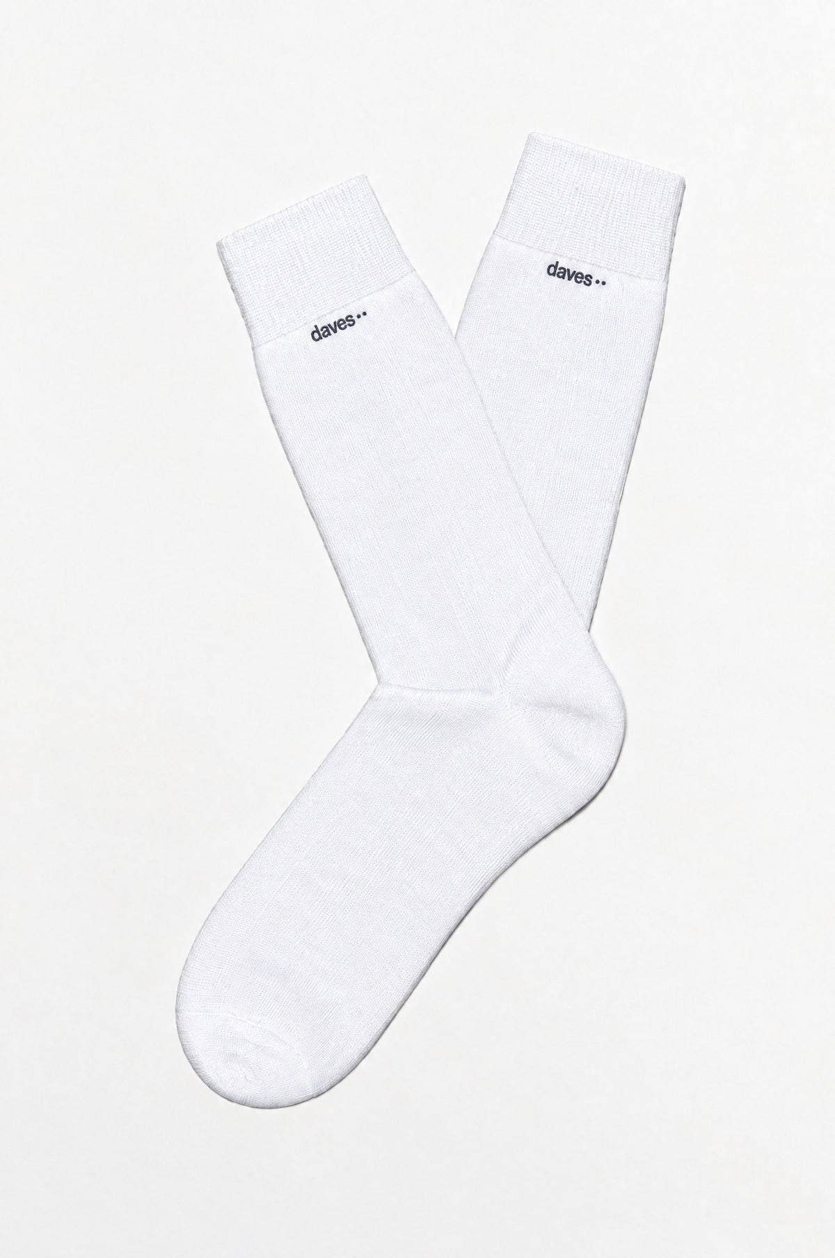 Daves socks in white