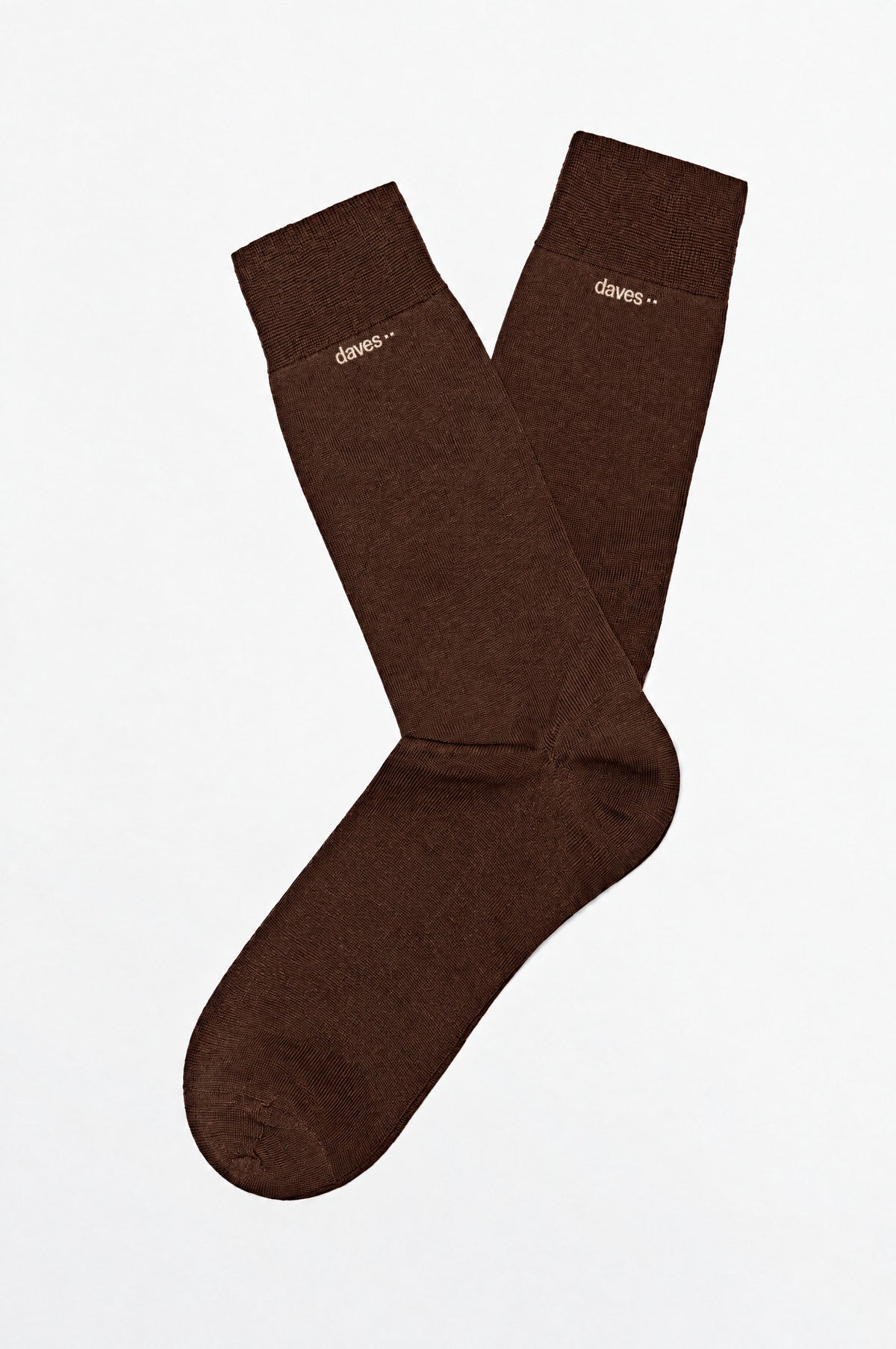Daves socks in brown