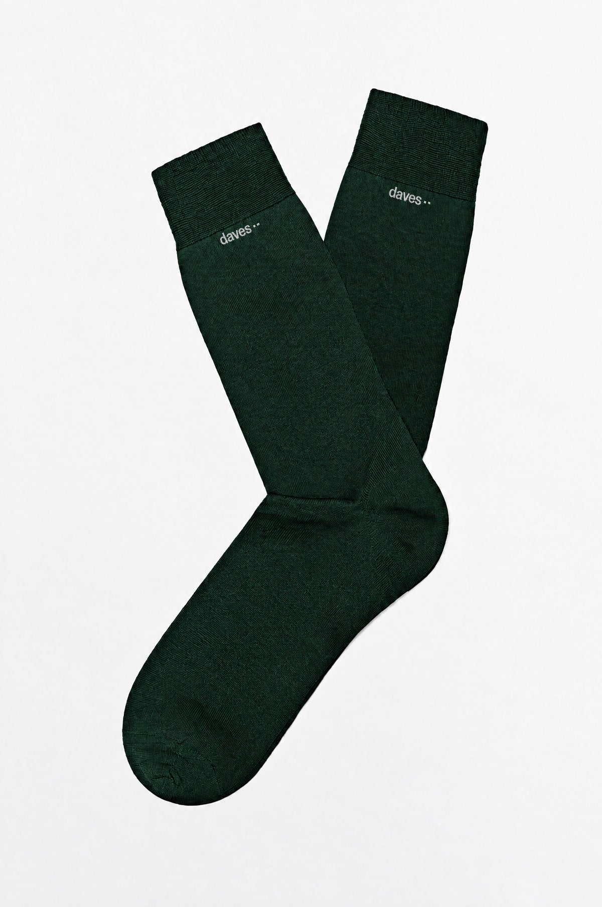 Daves socks in dark green