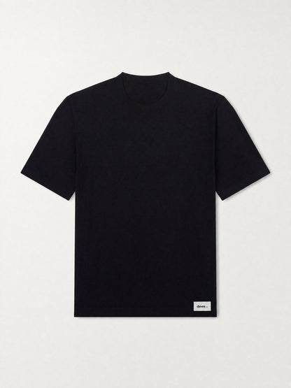 T-shirt Daves en noir, à plat 1