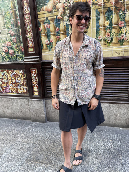 Falda Hawkins Negro de DAVES, look en la calle